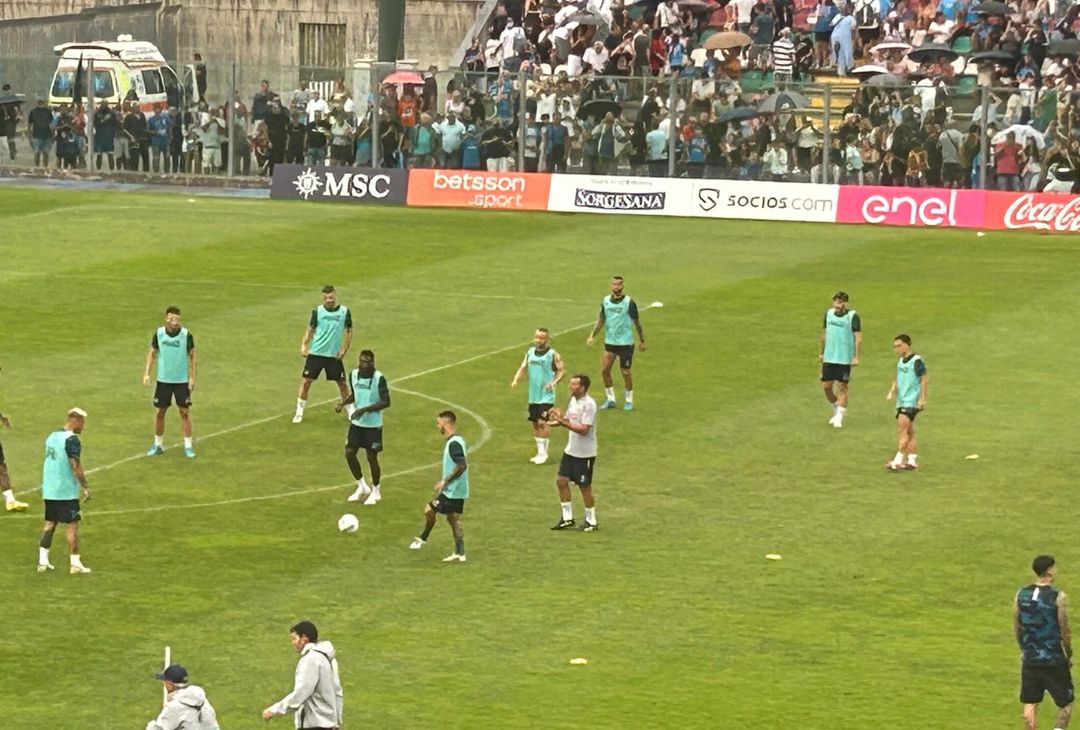 GALLERY Inizia la seduta pomeridiana degli azzurri dopo mezz’ora di ritardo - immagine 6