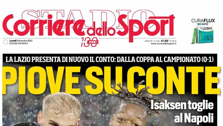 prima pagina corriere dello sport oggi