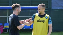 Emozioni oggi a Castel Volturno, visita a sorpresa di Mertens e suo figlio Ciro