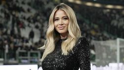 Ultima partita dell’anno per Diletta Leotta e total black all’Allianz Stadium