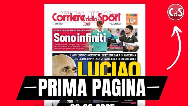 Prima pagina Corriere dello Sport: 'Italia, Spalletti esonerato'
