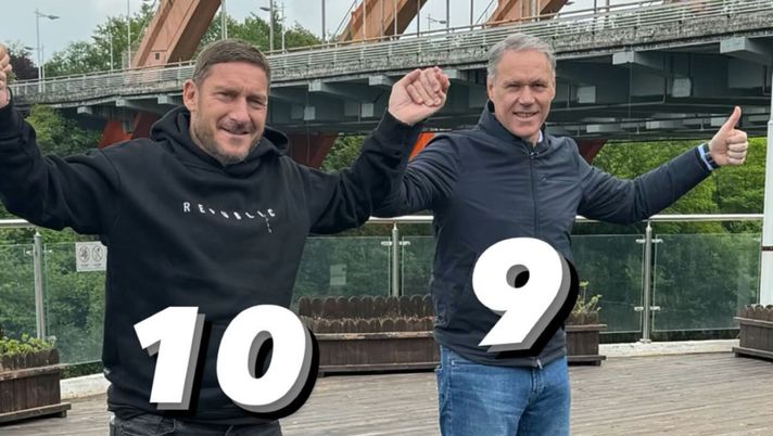 Totti, continua il tour in Cina: calco ai piedi insieme a Van Basten Totti, continua il tour in Cina: calco ai piedi insieme a Van Basten - immagine 1