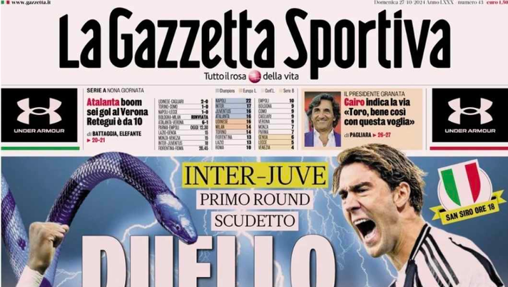 PRIMA PAGINA GAZZETTA DELLO SPORT: “ScappaNapoli. Conte fatica ma va a +5” - immagine 1