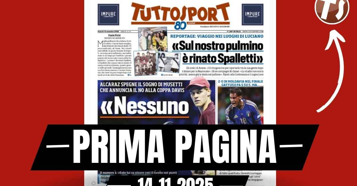 Prima pagina Tuttosport: “Italia non è una vittoria da Mondiale” Prima pagina Tuttosport: “Italia non è una vittoria da Mondiale”