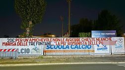 Roma-Cannes, scoppia la protesta: lo striscione contro il prezzo del biglietto