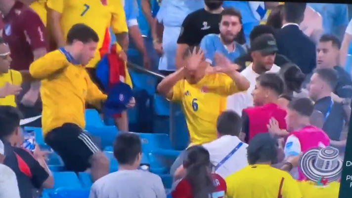Coppa America: rissa tra tifosi di Colombia e Uruguay. Coinvolti alcuni giocatori Coppa America: rissa tra tifosi di Colombia e Uruguay. Coinvolti alcuni giocatori - immagine 1