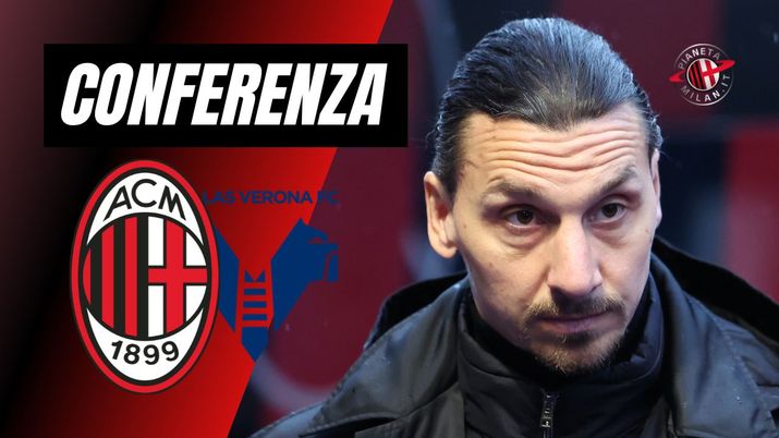 Conferenza Stampa Zlatan Ibrahimovic AC Milan Milan-Verona Serie A 2024-2025
