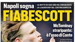 Prime pagine giornali sportivi oggi: il Napoli sui media