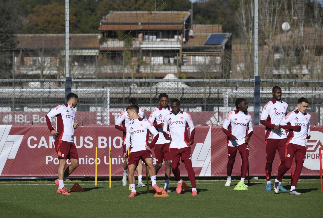 Roma, l’allenamento a due giorni dal Lecce: out Dovbyk e Cristante – FOTOGALLERY - immagine 4