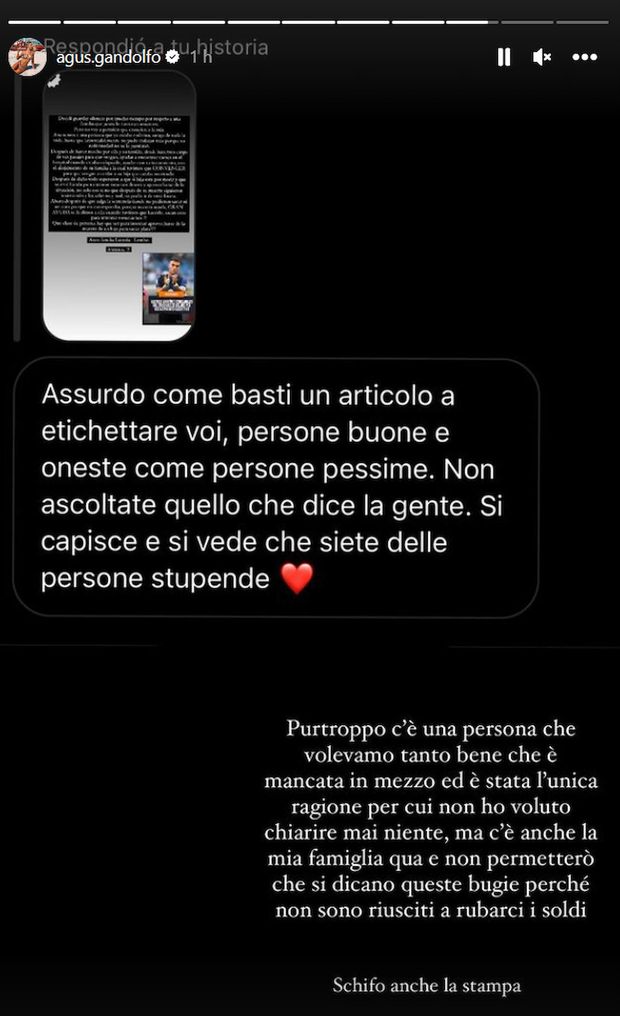 Babysitter licenziata, Agustina Gandolfo risponde: “Non permetterò che si dicano certe bugie”- immagine 3