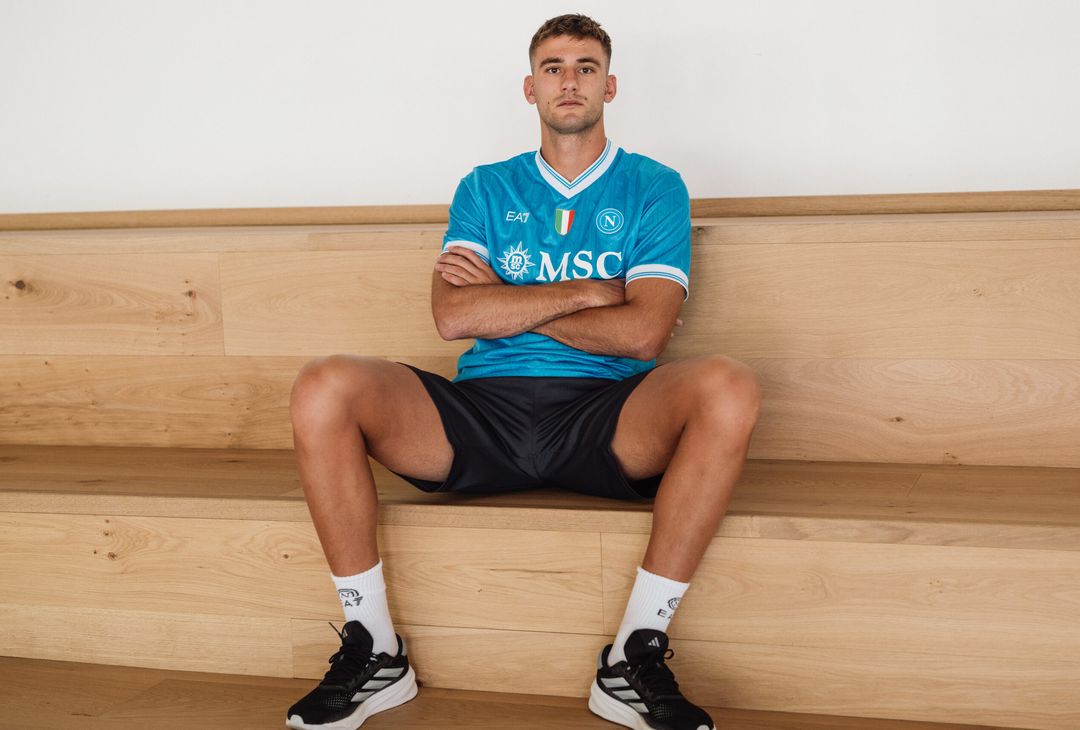 I primi scatti di Lucca con la maglia del Napoli