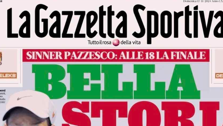 PRIMA PAGINA GAZZETTA DELLO SPORT: “Luci (Azzurre) a San Siro” - immagine 1