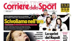 Prime pagine giornali sportivi oggi: il Napoli sui media