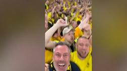 Jamie Carragher ubriaco in curva del Borussia Dortmund | VIDEO