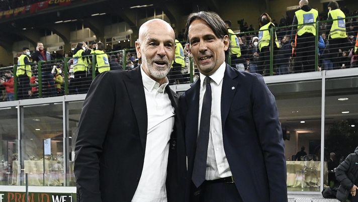 Pioli Inzaghi Milan Inter derby Serie A 2021-2022