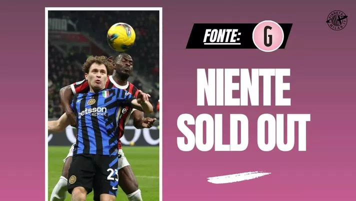Derby Milan-Inter, in 65mila a San Siro: curve senza le coreografie