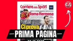 Prima pagina Corriere dello Sport: “Risveglio Juve, un tris per Spalletti. Roma Hermosa”
