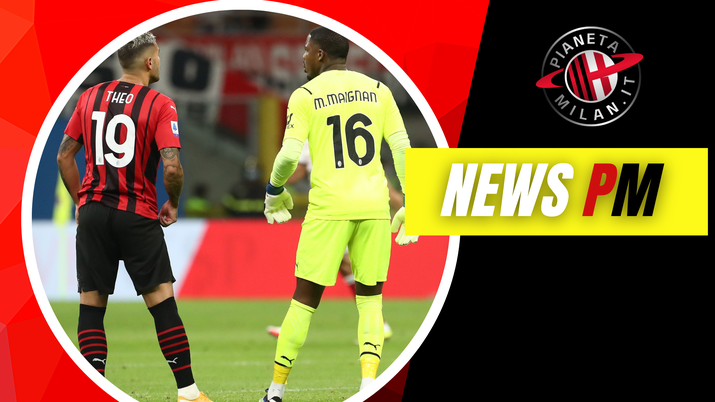 Mike Maignan e Theo Hernandez, giocatori del Milan (getty images)