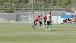 Castel di Sangro, partitella d’allenamento tra Napoli e Casertana: gli highlights
