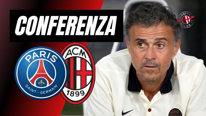 Conferenza stampa Luis Enrique PSG-Milan Champions League 2023-2024