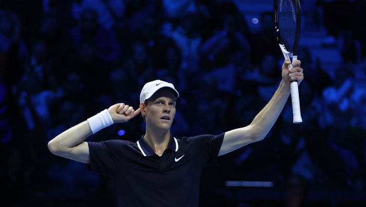TURIN, ITALY - NOVEMBER 12: Jannik Sinner of Italy reacts against Taylor Fritz of United States in the Men's Singles Ilie Nastase Group Stage match during day three of the Nitto ATP finals 2024 at Inalpi Arena on November 12, 2024 in Turin, Italy. (Photo by Clive Brunskill/Getty Images)  Caso doping Sinner, pres. Wada brutale: “Per noi è responsabile perché…” - immagine 1