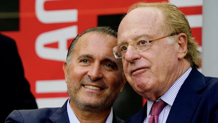 Gerry Cardinale del fondo RedBird e Paolo Scaroni (Presidente AC Milan) | Milan News (Getty Images) Cardinale Scaroni RedBird AC Milan