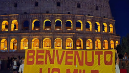 Roma, striscione dei tifosi per il figlio di Svilar. E Mile ringrazia – FOTO