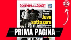 Prima pagina Corriere dello Sport: “Ghiaccio e neve, Juve sotto zero. Spalletti: Non siamo un mezzo disastro”