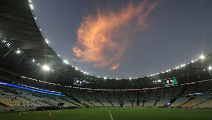 RIO DE JANEIRO, BRASILE - 16 MAGGIO: Vista generale dello stadio prima della partita del girone A della Copa CONMEBOL Libertadores 2024 tra Fluminense e Cerro Porteño allo stadio Maracanã il 16 maggio 2024 a Rio de Janeiro, Brasile. (Foto di Wagner Meier/Getty Images) Maracana