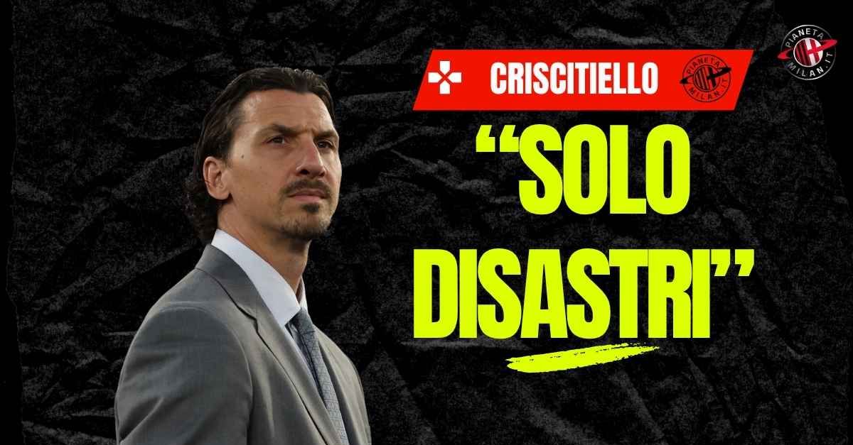 Milan, Criscitiello: “Ibrahimovic mai più a San Siro. Ha fatto disastri”. Su Allegri … Milan, Criscitiello: “Ibrahimovic mai più a San Siro. Ha fatto disastri”. Su Allegri …