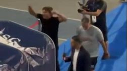 Tutta la grinta di Conte all’uscita dal campo: la sua esultanza fa impazzire i tifosi