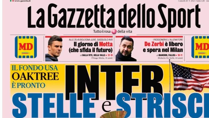 PRIMA PAGINA GAZZETTA DELLO SPORT OGGI: “Inzaghi al rinnovo, ci metto la firma”