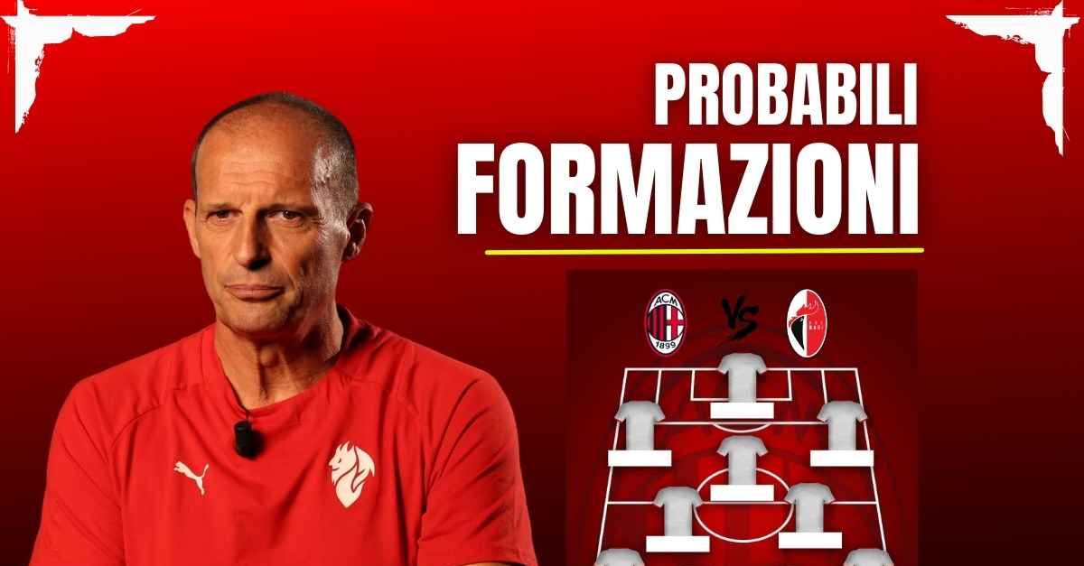 Milan Bari, probabili formazioni: Allegri due convocazioni a sorpresa. Un ballottaggio