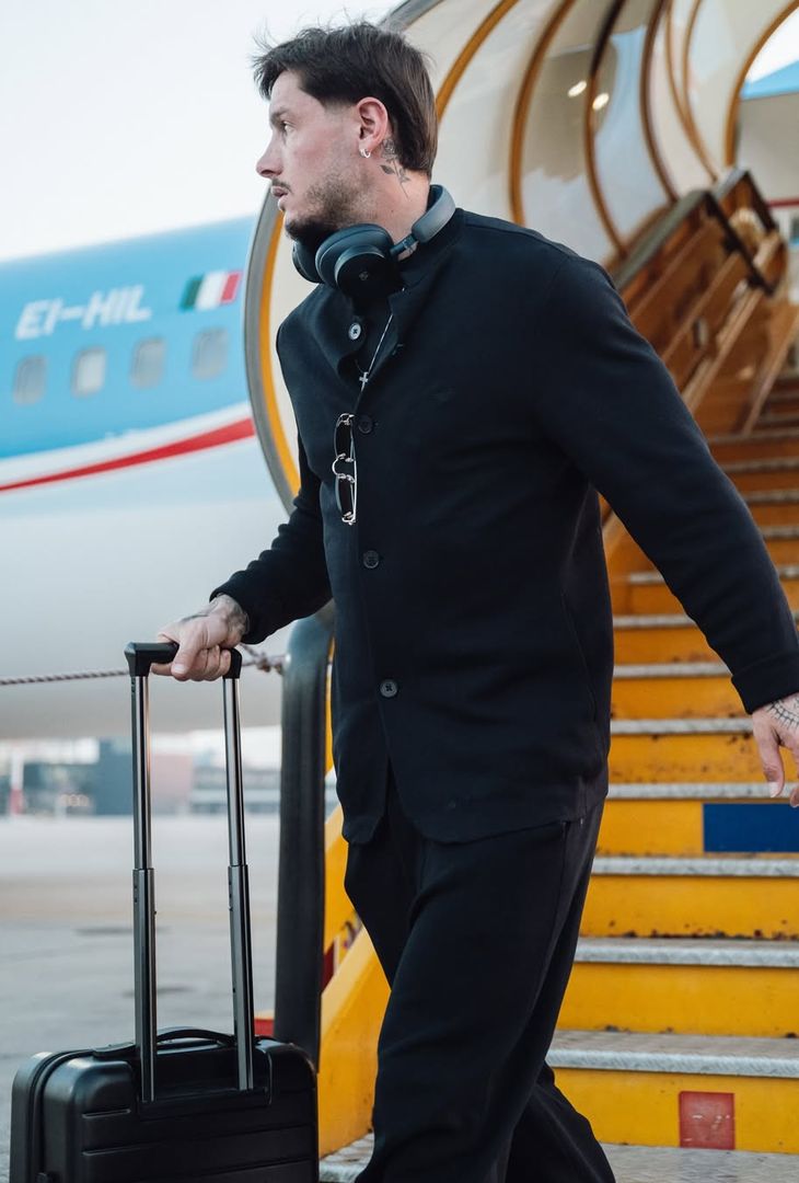 L'arrivo della squadra a Verona per il match contro gli scaligeri sabato alle 18.00 al Bentegodi