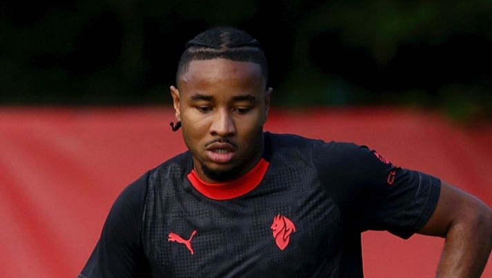 Christopher Nkunku (attaccante AC Milan), qui durante un seduta di allenamento con i rossoneri a Milanello | Milan News (Getty Images) Milan, Nkunku già al lavoro per stupire Allegri: ecco dove potrà giocare