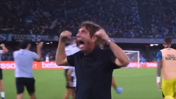 VIDEO Primo gol ufficiale del Napoli di Conte, l’esultanza sfrenata del tecnico