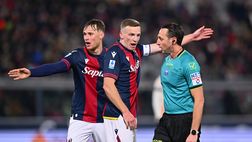 Bologna-Roma, la moviola: Abisso sbaglia nel finale, ma interviene il VAR