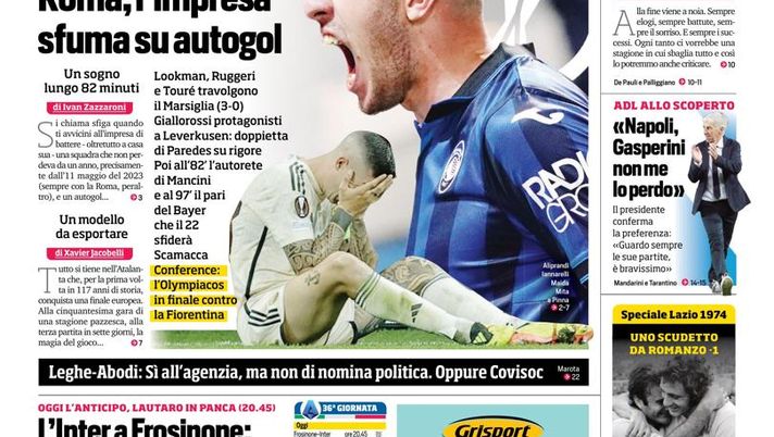EDICOLA CDS / L’Inter a Frosinone: pancia piena o vuota? Lautaro in panchina - immagine 1