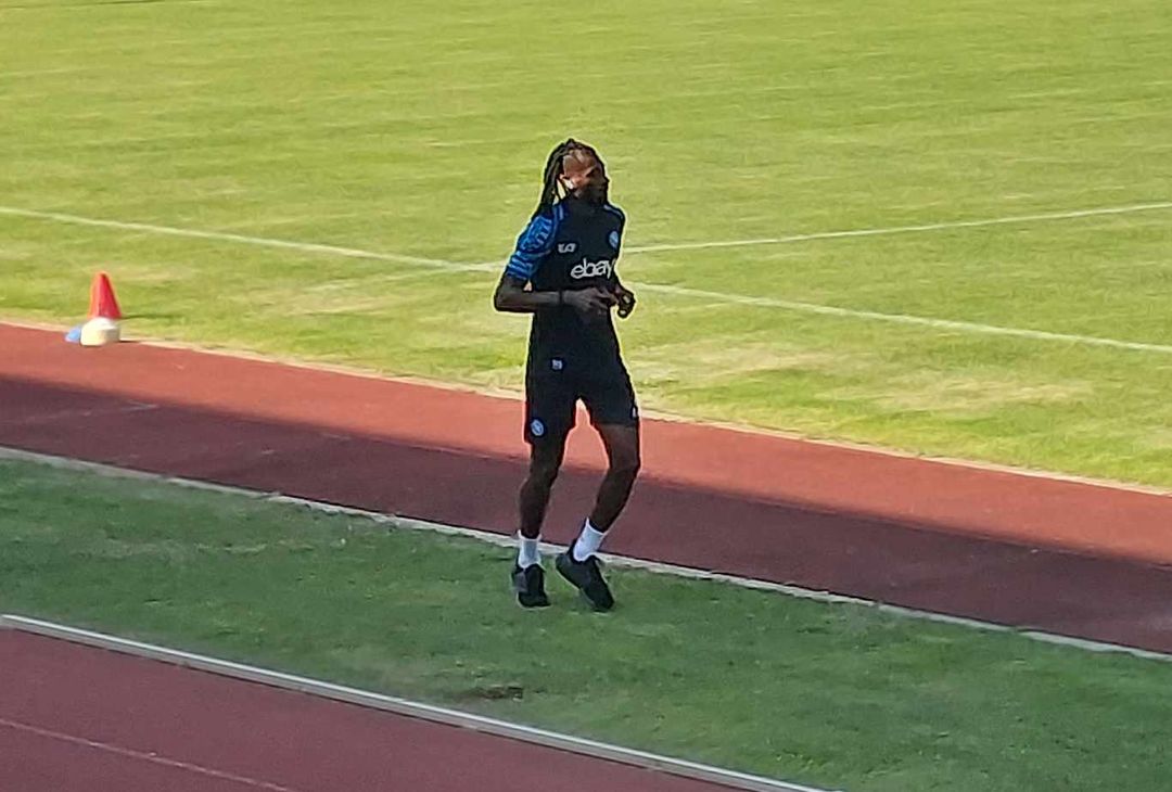 anguissa allenamento dimaro napoli differenziato