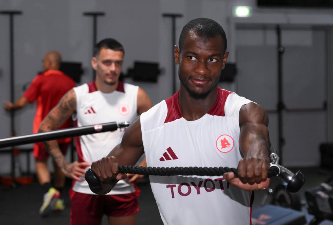 Roma, lavoro sul campo e in palestra a Trigoria – FOTO GALLERY - immagine 20