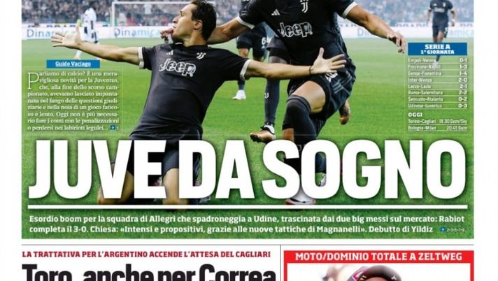 EDICOLA / TS: Toro, anche per Correa. Inter disposta a pagare metà ingaggio - immagine 1