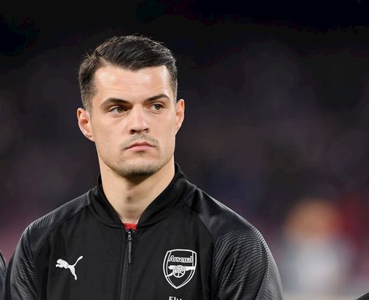 Granit Xhaka in Napoli-Arsenal
