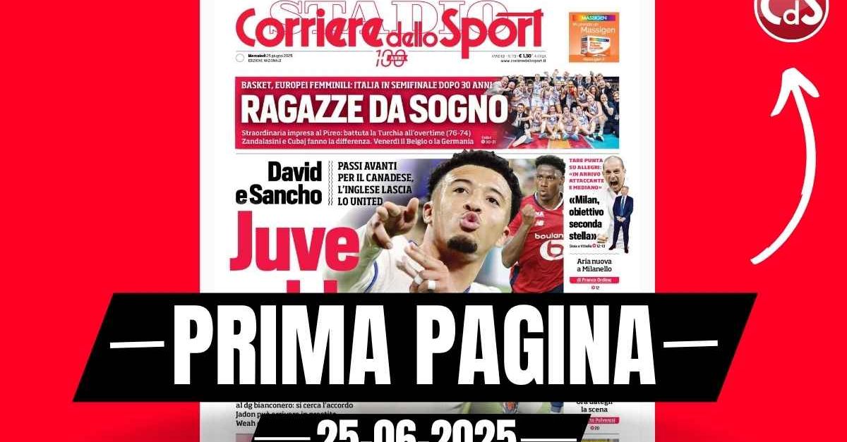 prima pagina corriere dello sport milan obiettivo seconda stella