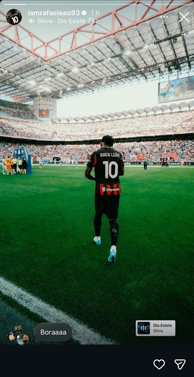 La storia pubblicata da Rafael Leao sul proprio profilo Instagram