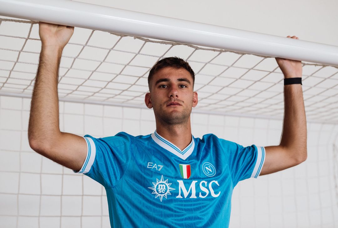 I primi scatti di Lucca con la maglia del Napoli