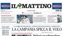 PRIMA PAGINA IL MATTINO OGGI: “Kvara e Di Lorenzo, i nodi da sciogliere”