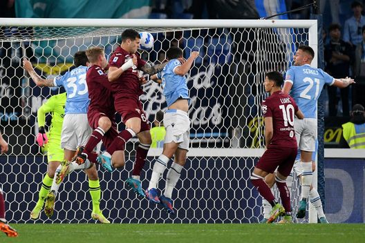 ROME, ITALY - APRIL 16: Pietro Pellegri of Torino FC scores a opening goal during the Serie A match between SS Lazio and Torino FC at Stadio Olimpico on April 16, 2022 in Rome, Italy. (Photo by Marco Rosi - SS Lazio/Getty Images)