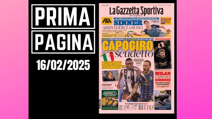 Prima pagina Gazzetta dello Sport: Milan, ci pensa Gimenez. Leao entra e inventa