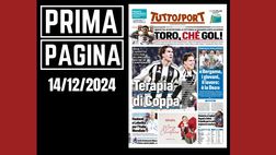 Prima pagina Tuttosport: tanto spazio al calcio e alla Serie A