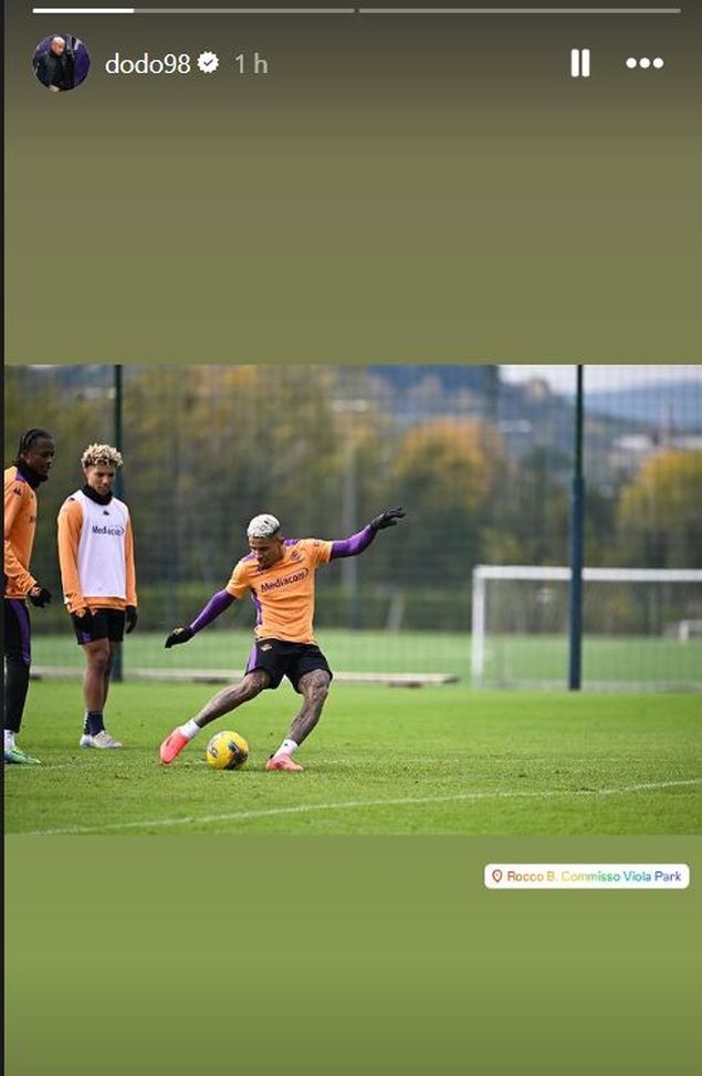 FOTO – Dodô, nemmeno il tempo di tornare dal Brasile e… subito ad allenarsi!- immagine 2